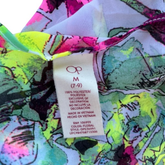 Ocean Pacific Sunwear White Open Front Beach Kimono Cover Up - Picture 5 of 7